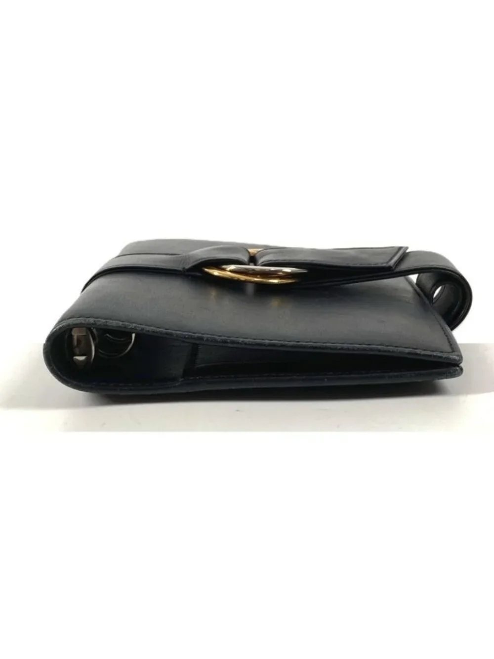 Cartier Notebook Cover Trinity Logo Leather Black Agenda